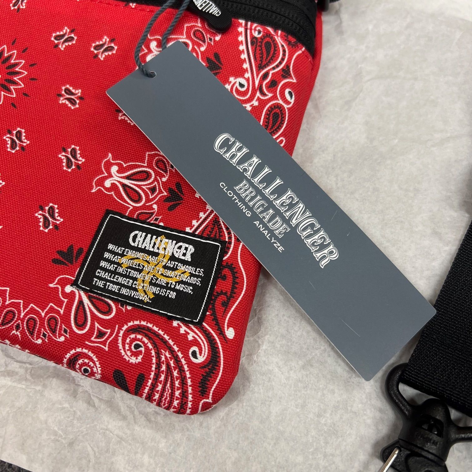 定価9680円 新品 CHALLENGER 23AW BANDANA SACOCHE バンダナ