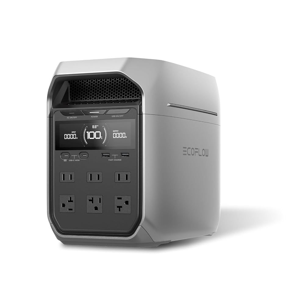 EcoFlow DELTA 3 Plus ポータブル電源 1024Wh 業界最速級の充電
