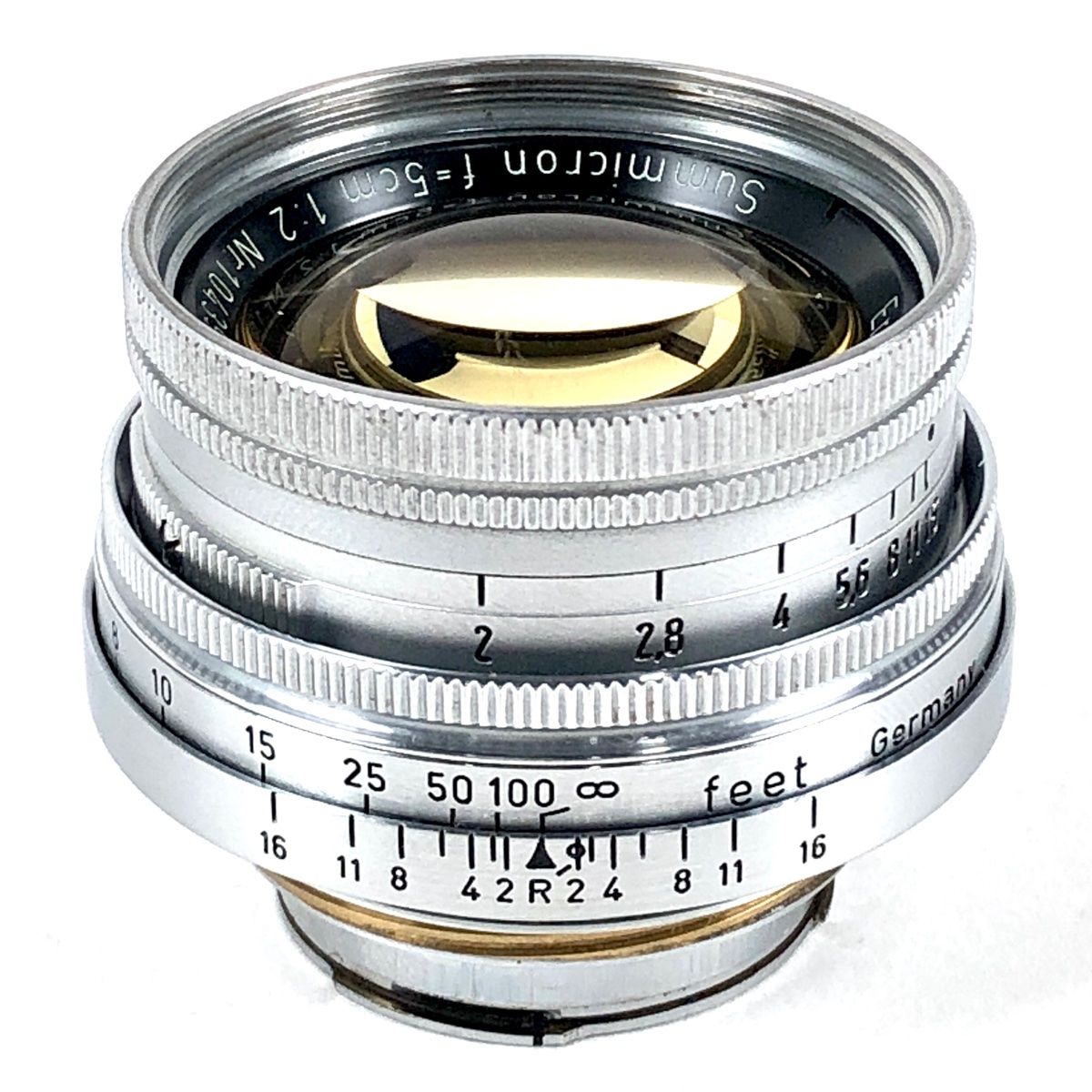山崎磨き Leica 沈胴Summicron 5cm f2.0 Mマウント - レンズ(単焦点)