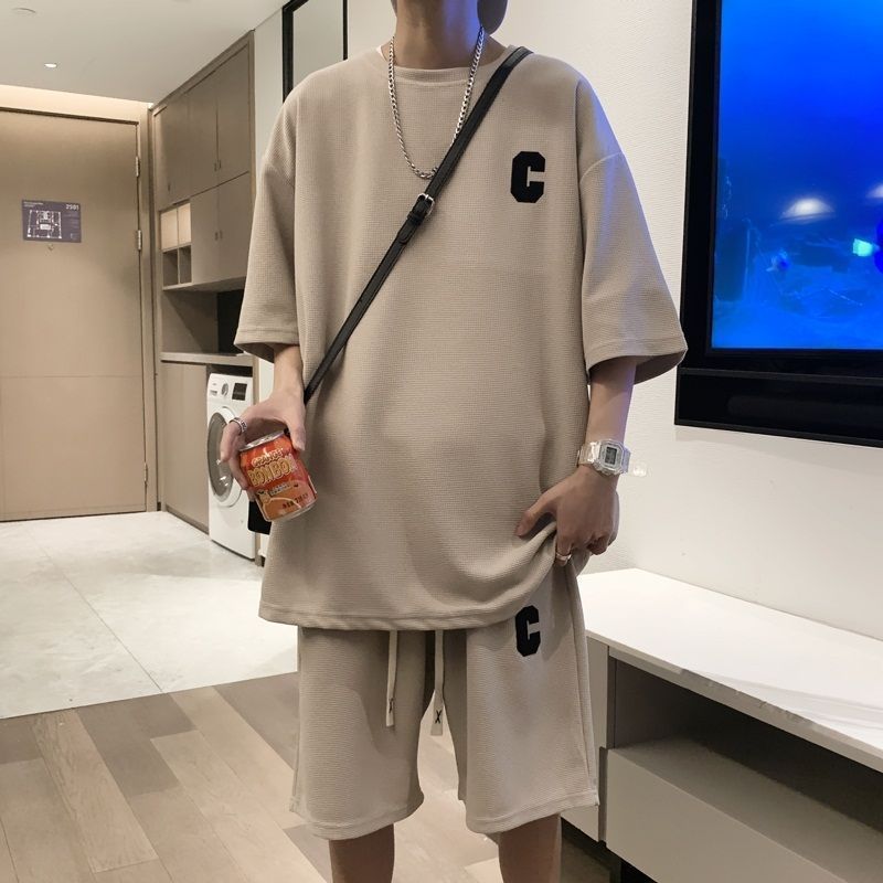 ストレッチ 半袖 Tシャツ 夏用 韓国風 ゆったり セットアップ 楽天市場】セットアップ メンズ 半袖シャツ ハーフパンツ