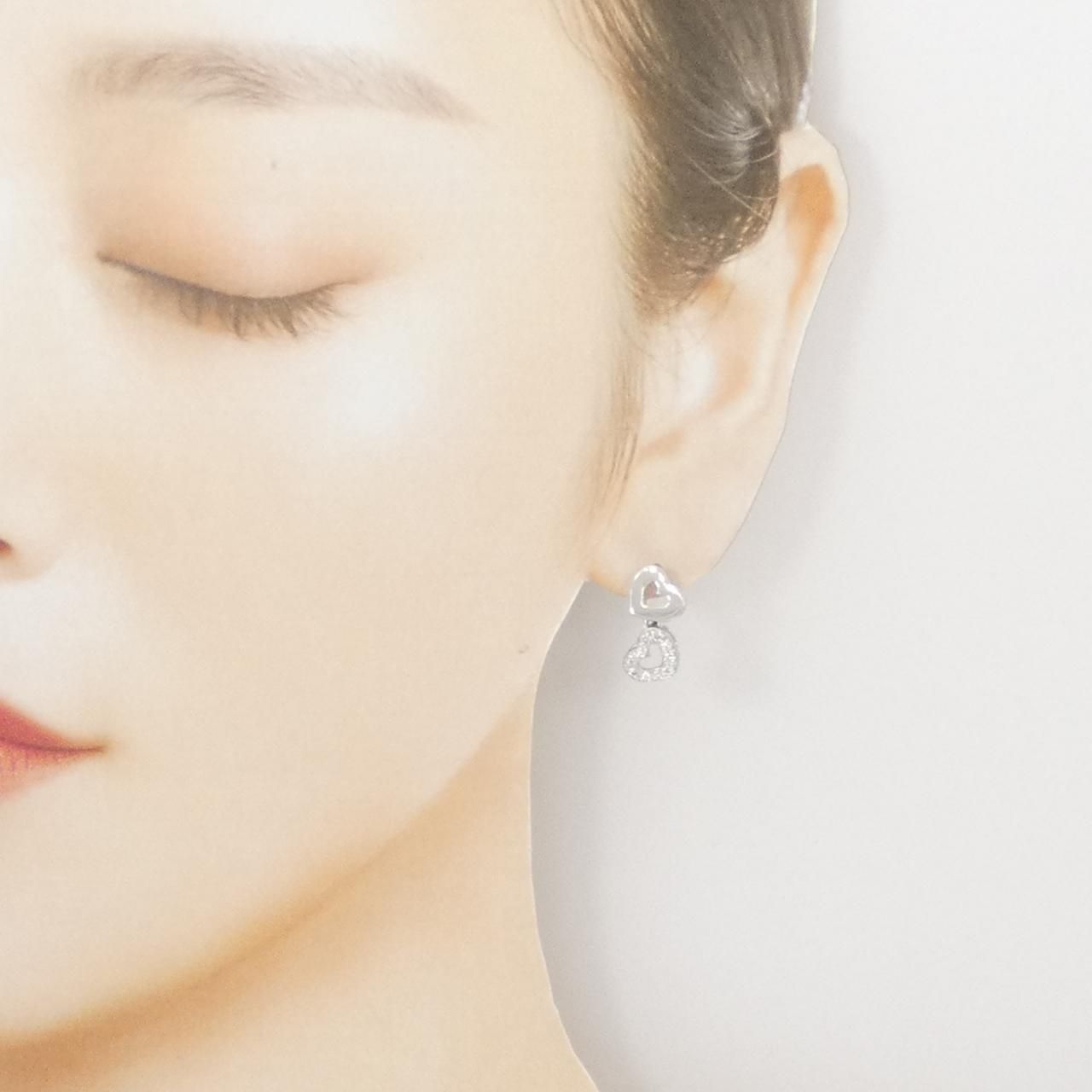 ◉訳あり Ponte Vecchio ポンテヴェキオ ハートフープピアス Ponte