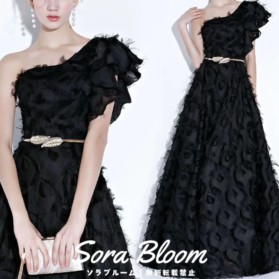 シンプルオシャレなワンショル イブニングドレス?.?