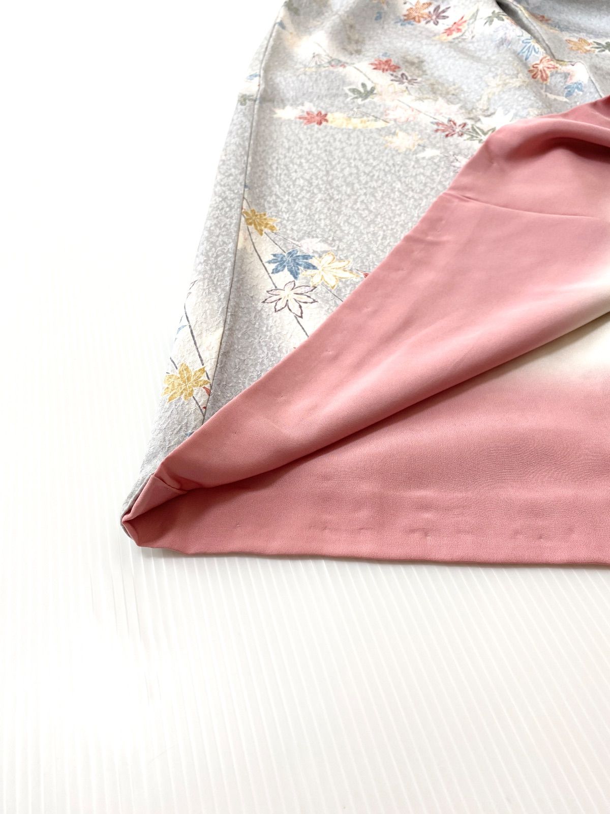 着物スカートフリーサイズ着物リメイクウエストゴムロングスカートフリーサイズ