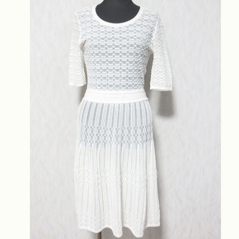 63i18 BRUNELLO CUCINELLI ブルネロクチネリ 半袖ワンピース ひざ丈