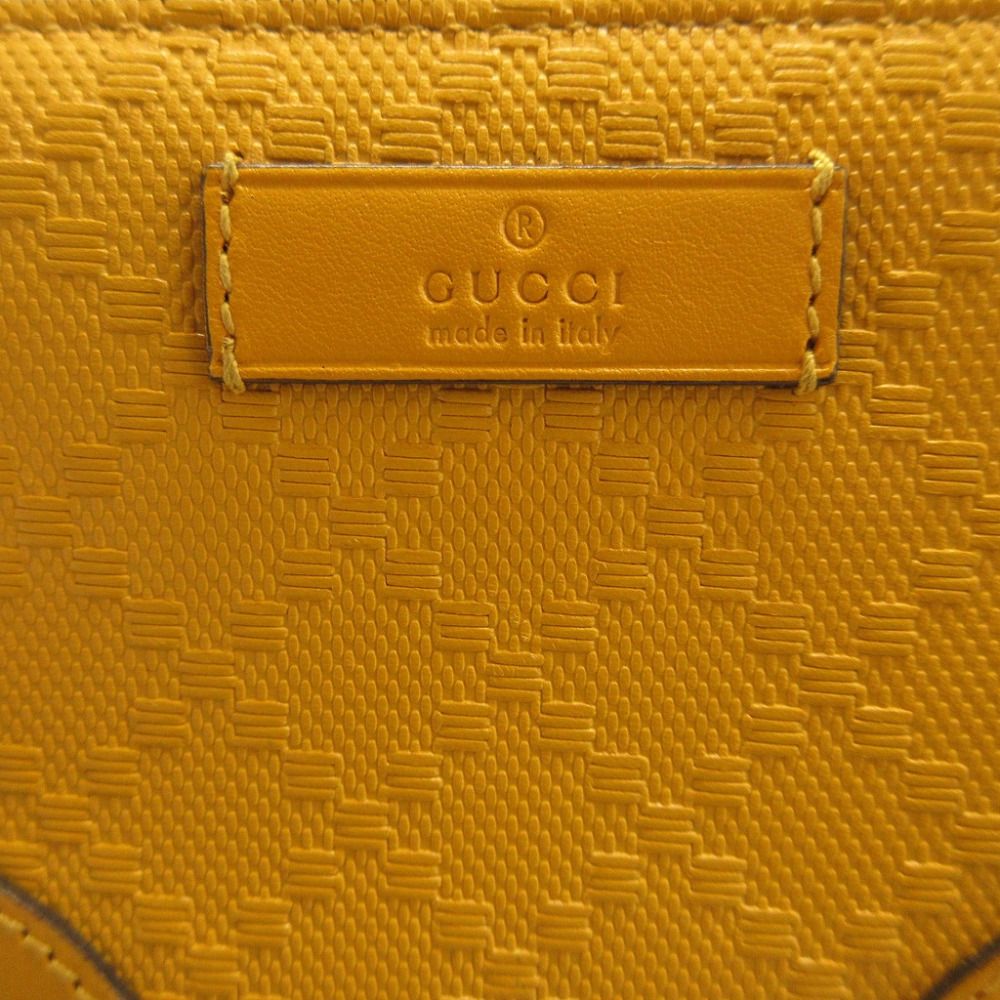美品 グッチ ティアマンテ 354495 レザー イエロー 黄 コインケース  