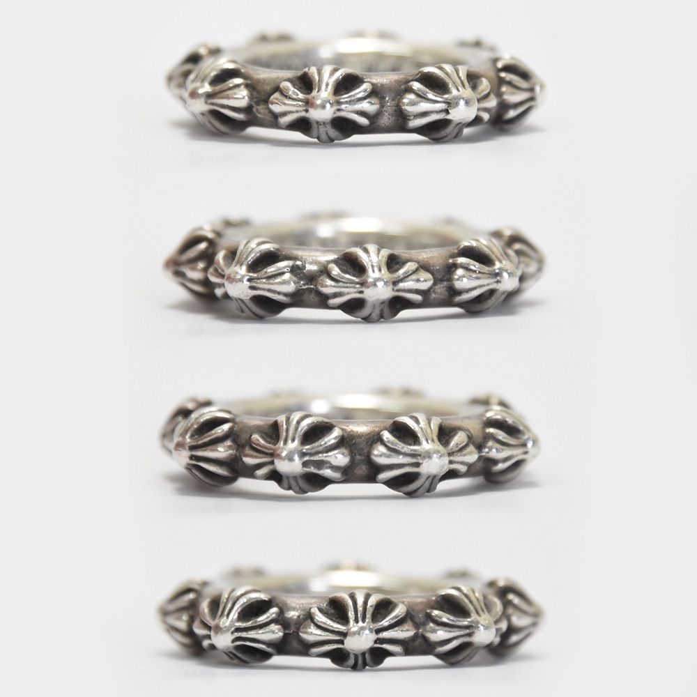CHROME HEARTS Cross Band Silver Ring クロムハーツ クロス