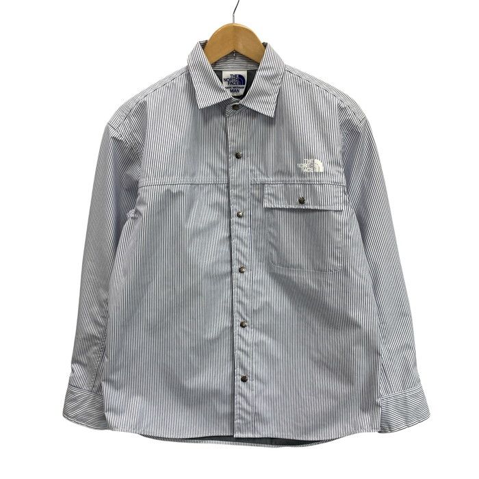 eYe COMME des GARCONS JUNYA WATANABE MAN アイコムデギャルソンジュンヤワタナベマン THE NORTH FACE WI-B906 ストライプラミネートシャツ 140-250621-gm-23-fuz