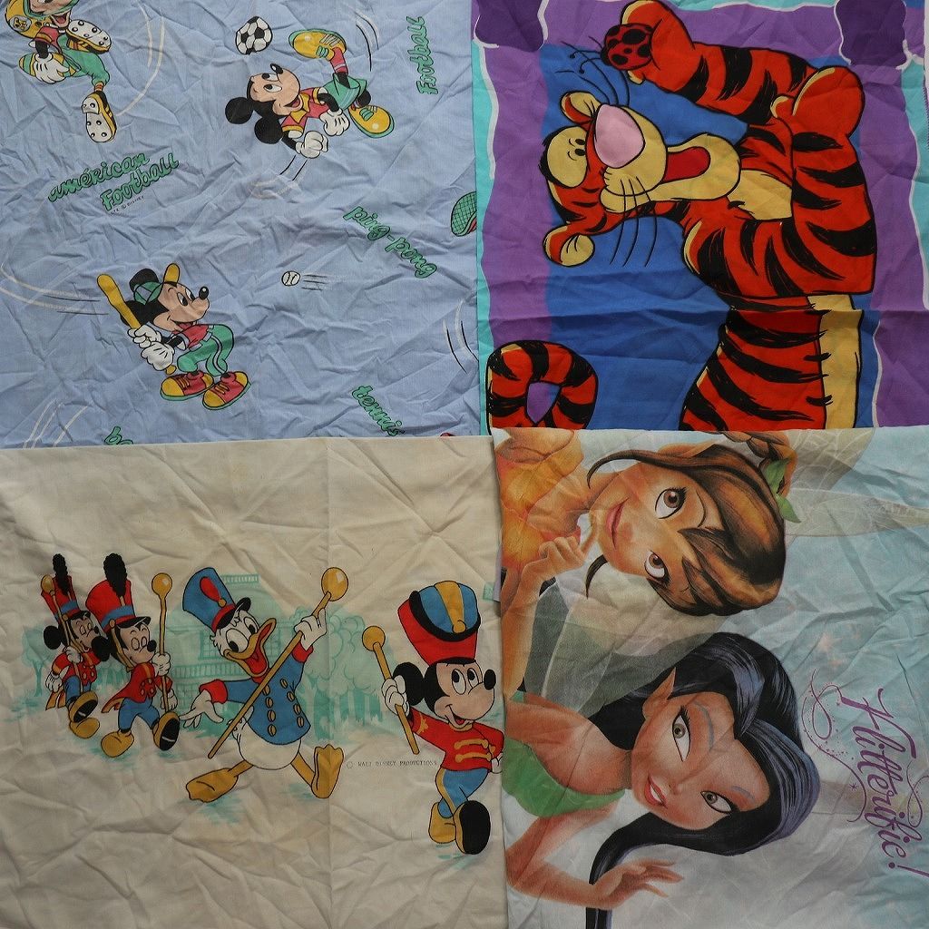 古着卸 まとめ売り 雑貨 ベッドシーツ ミッキー 9枚セット (ユニ  