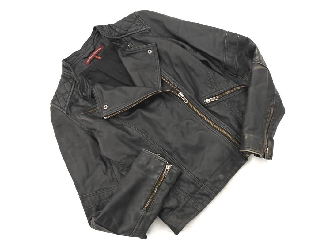 コントワーデコトニエ黒 スエード ライダースジャケット 美品! COMPTOIR DES COTONNIERS コントワーデコトニエ 羊革 ライダース