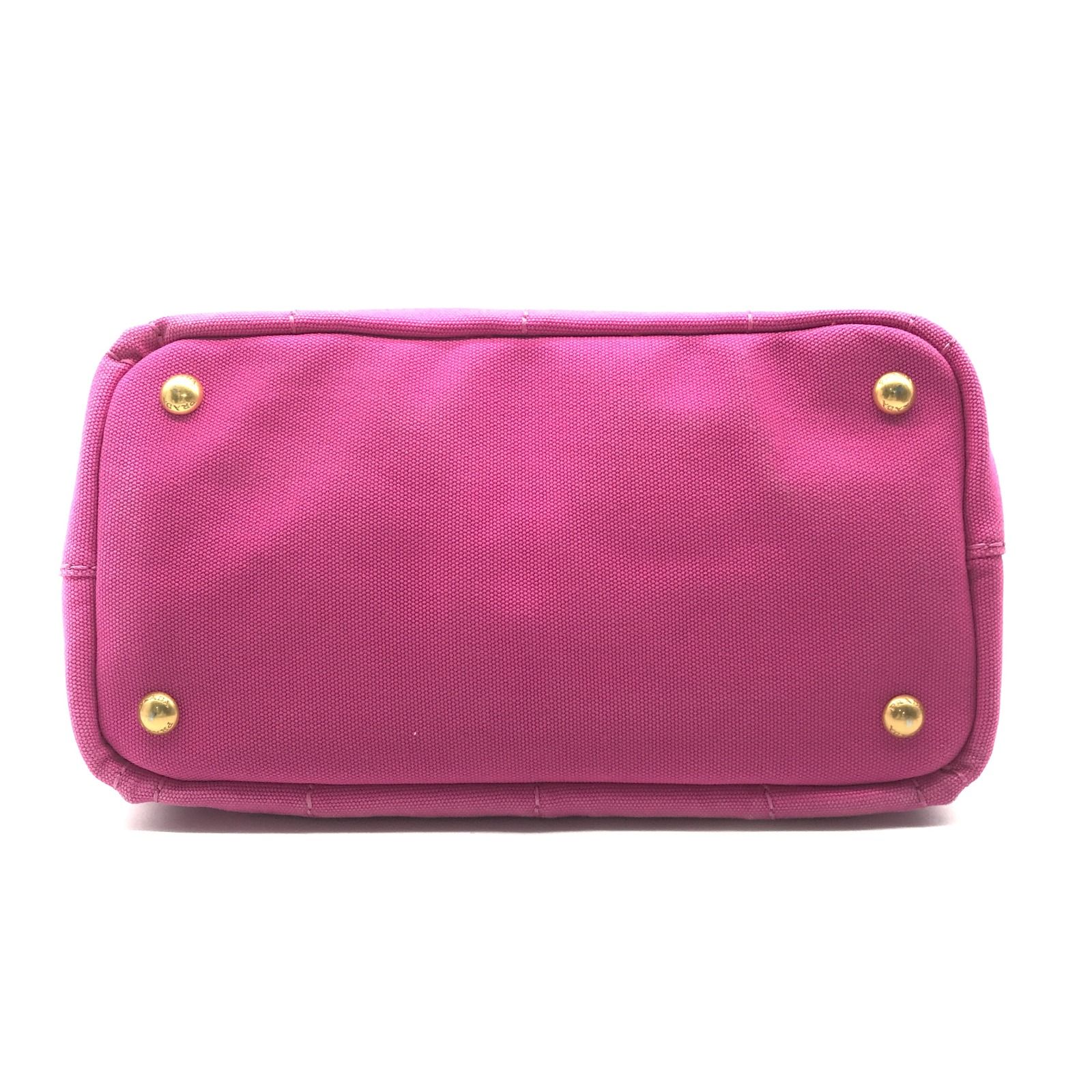 PRADA プラダ ミニ カナパ 2WAY 三角ロゴ キャンバス ハンド