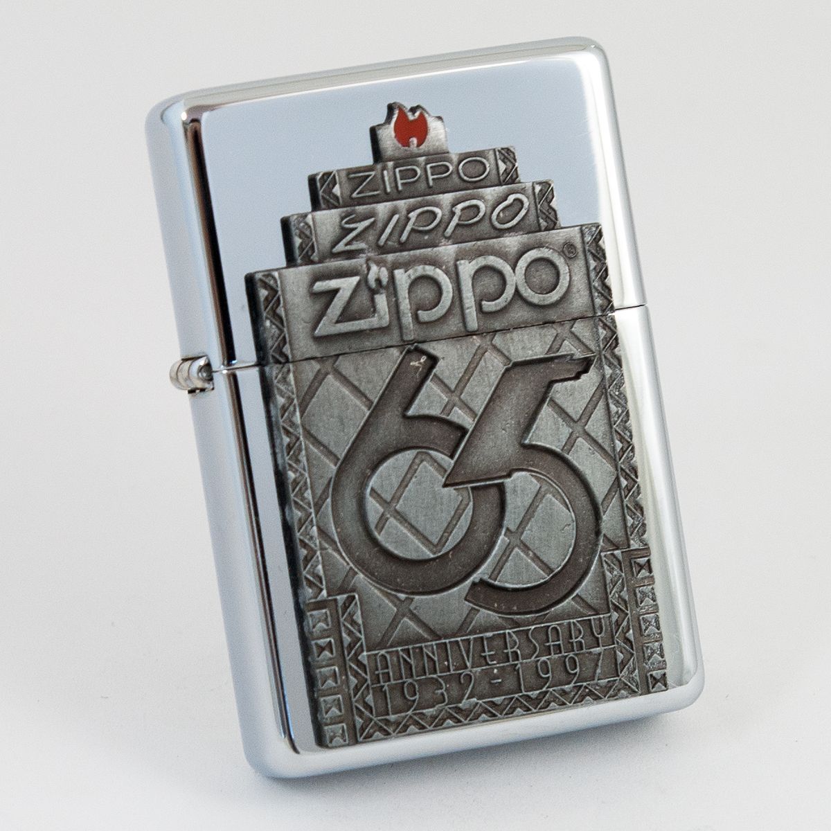 ZIPPO 65周年 1997年限定版 コレクターズアイテム メタル貼り付け