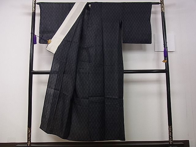 平和屋着物□極上 夏物 重要無形文化財 本場宮古上布 星 間