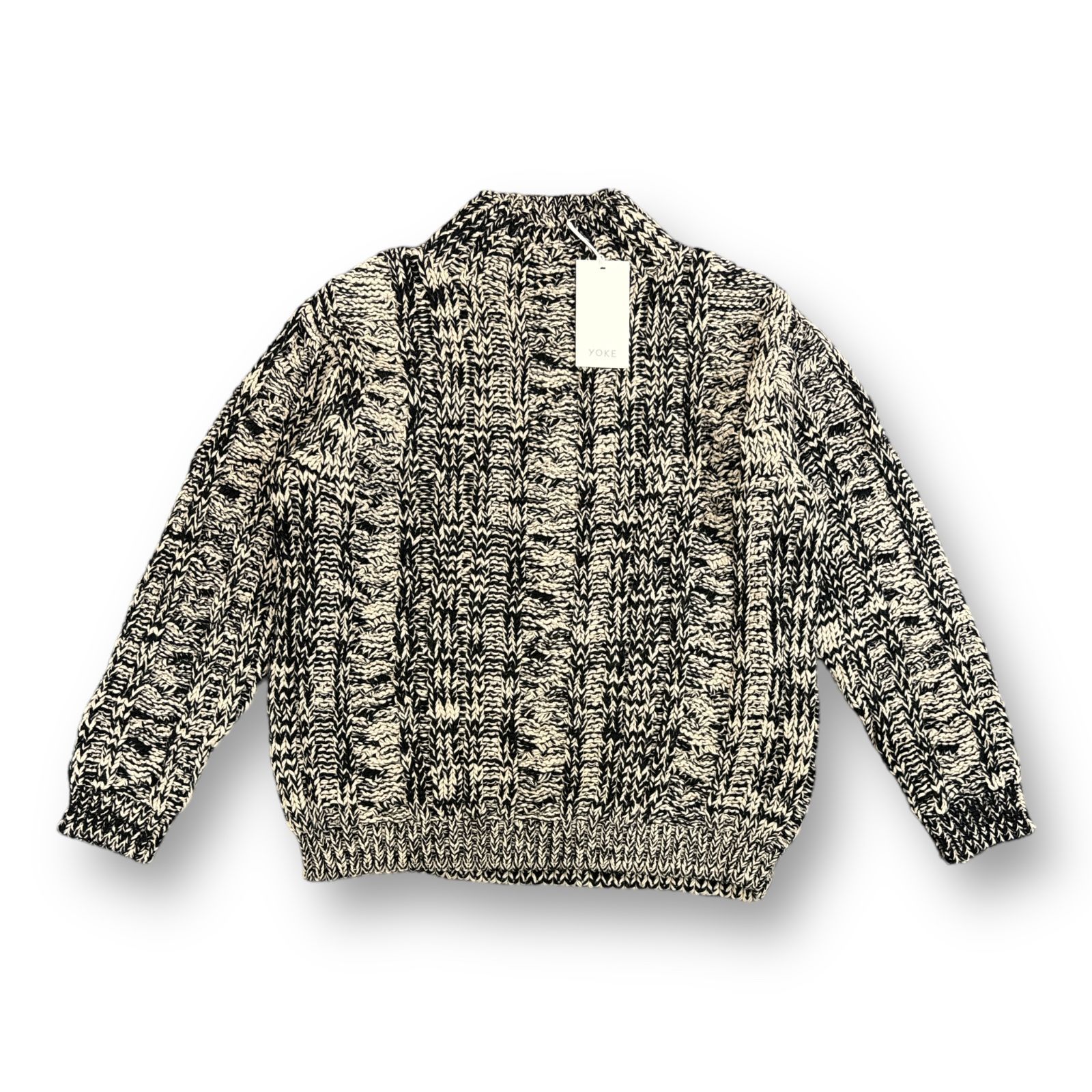 定価50600円 新品 YOKE 22AW 3G INSIDE-OUT CABLE MOCK NECK KNIT 