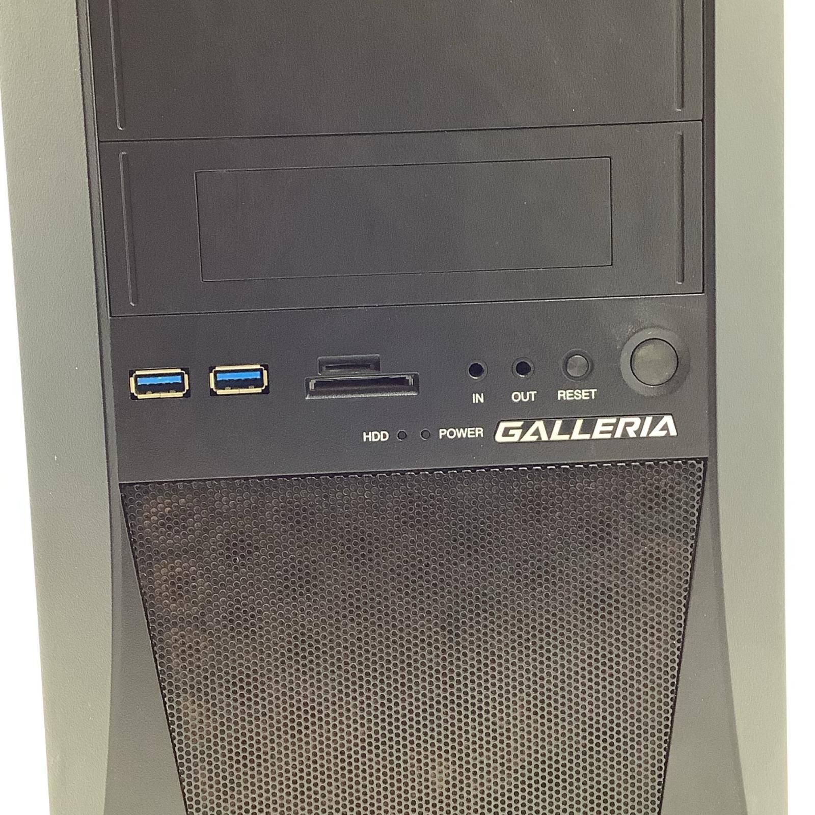 全額返金保証】【最速発送】GALLERIA ZV i7-8700K 16GB SSD 525GB HDD 