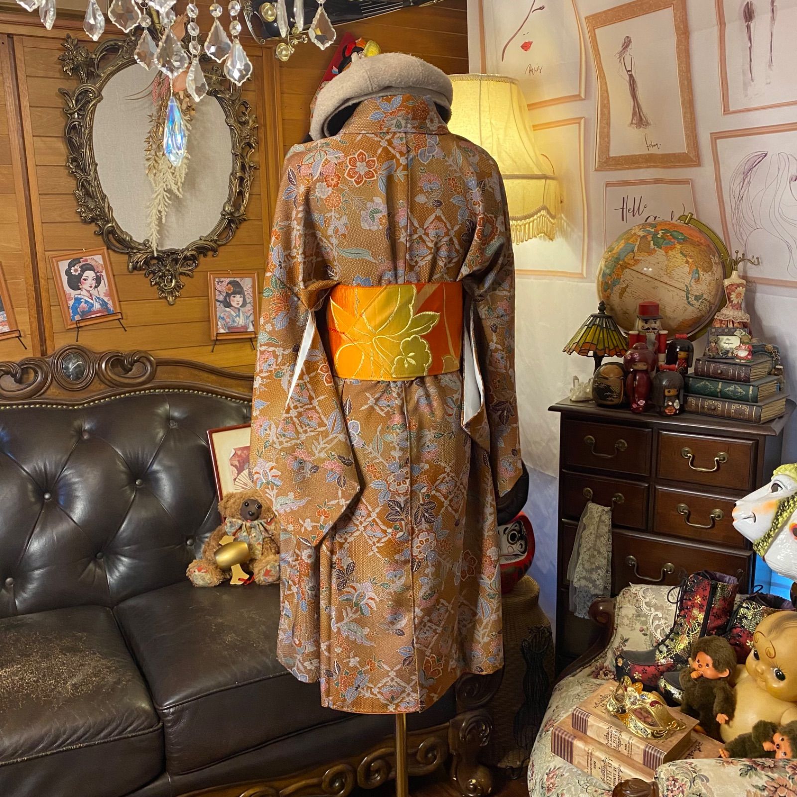 洗える化繊 名古屋帯サッシュベルト