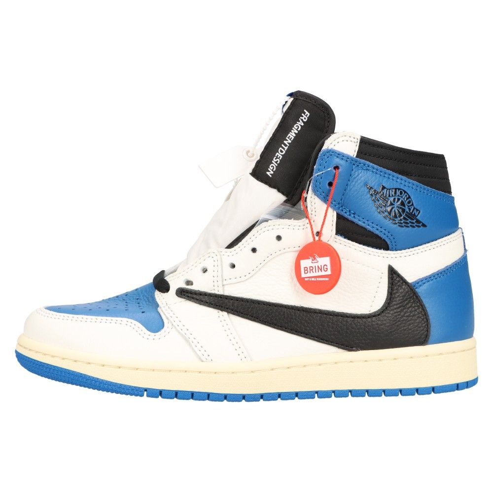 NIKE (ナイキ) ×TRAVIS SCOTT×fragment design AIR JORDAN 1 HIGH OG SPトラヴィス スコット  フラグメント エアジョーダン1 ハイカットスニーカー DH3227-105 US7.5/25.5cm - メルカリ