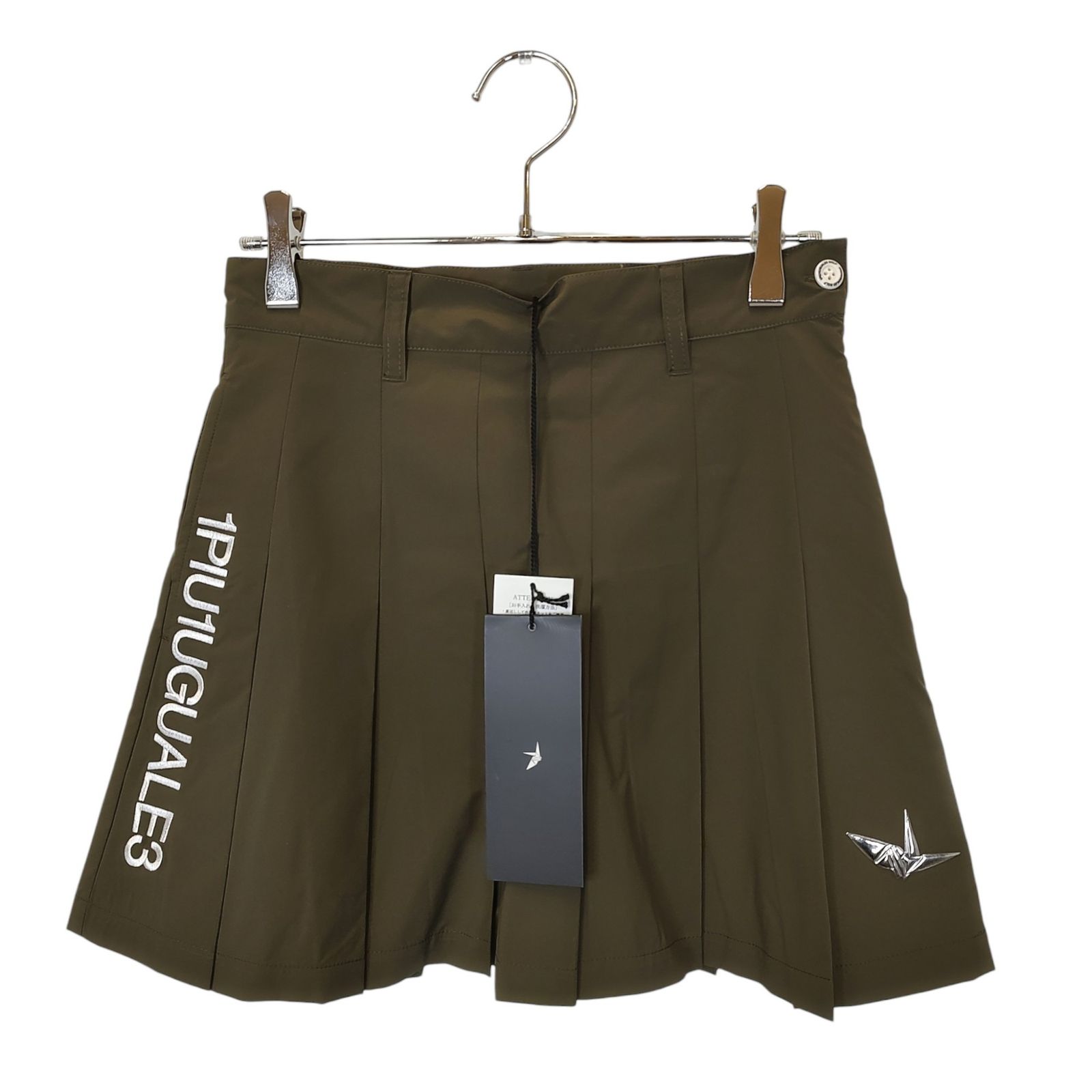 1PIU1UGUALE3 GOLF ウノピゥウノウグァーレトレ ゴルフ LADIES PLEATS SKIRT プリーツ スカート GSP073 POE478 1 カーキ レディース