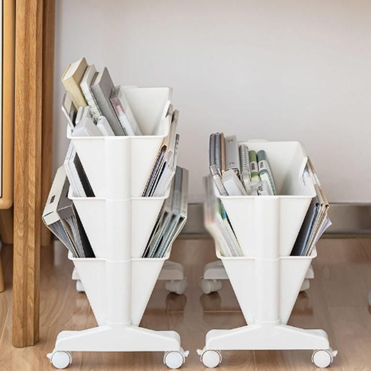 ファイルワゴン キャスター付 デスク下収納 2段 3段 斜め棚 仕切り オフィス デスク下 机下 ファイル 収納ラック 本棚 取り出しやすい A4 CHRISTIANNAURATH_COM_BR
