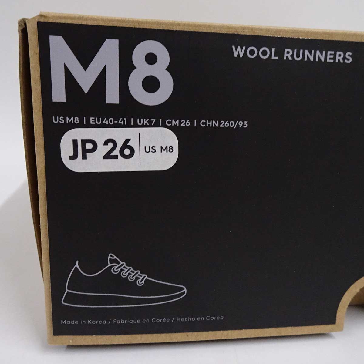 Allbirds wool runner ウールランナー オールバーズ 26cm True Black 