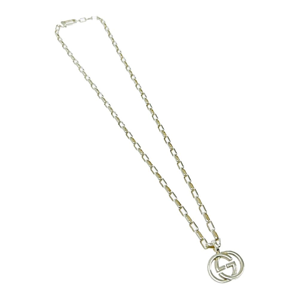 中古】【箱付き】 GUCCI グッチ シルバー インターロッキングG
