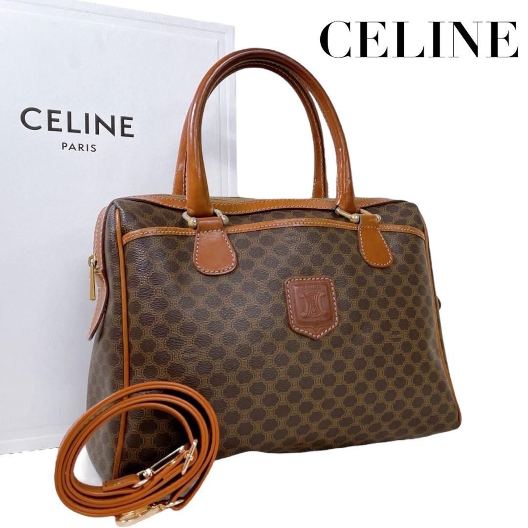 セリーヌ 2way ボストンバック マカダム トリオンフ 4342