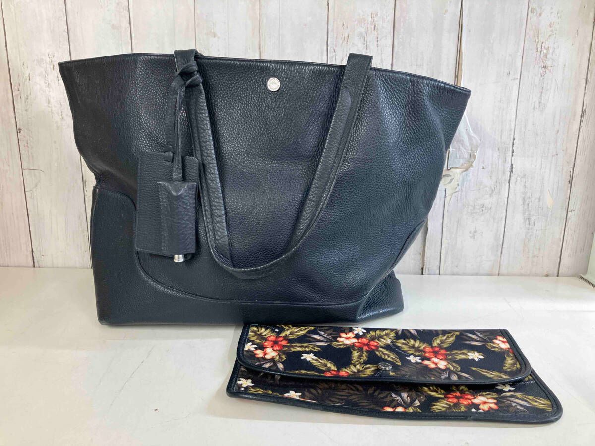 PELLE MORBIDA ペッレ モルビダ トートバッグ ネイビー