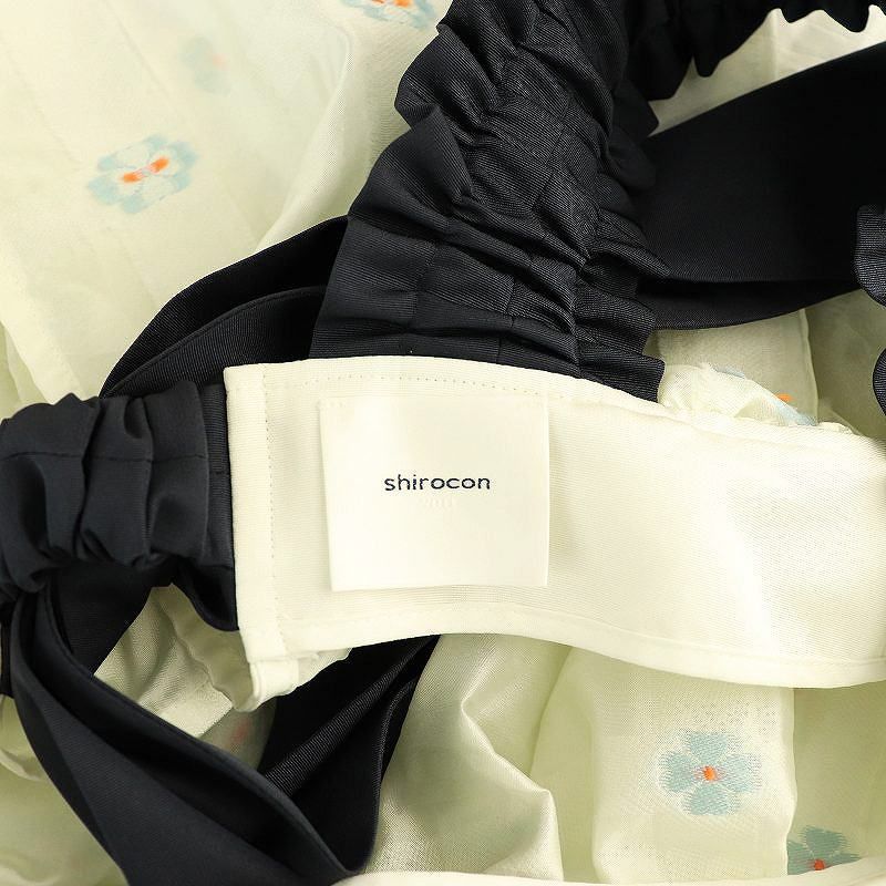 ヨリ シロコン 24SS マーガレットバックリボンキャミ トップス ブラウス ヨリ yori シロコン Shirocon 24SS マーガレットバックリボン