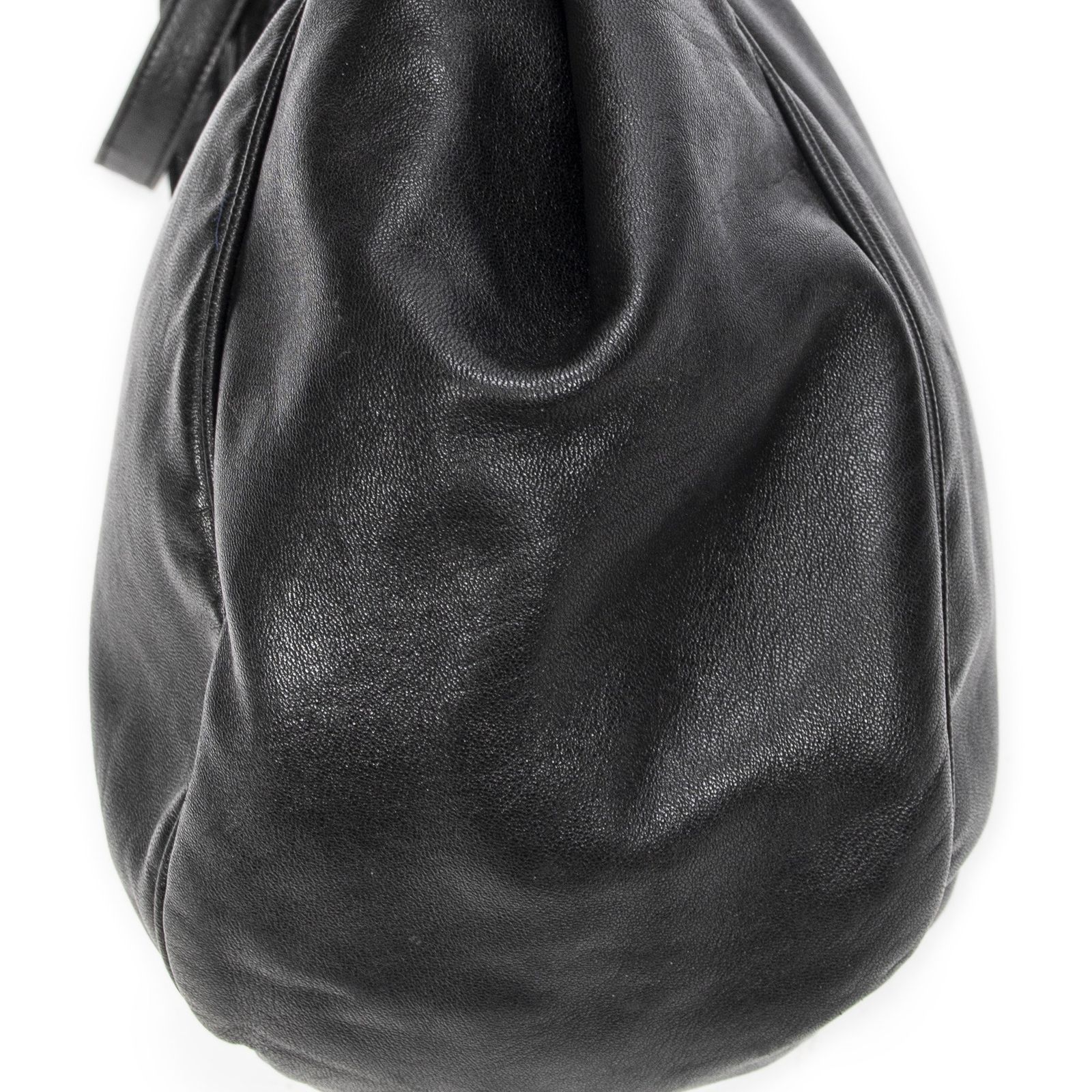 アナグラム ショルダートート黒ナッパレザーAB