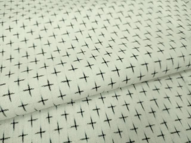 平和屋本店■希少　山藍　山村省二　久留米絣　単衣　綿　白絣　たとう紙付き　逸品　DZAA6558kh5 平和屋本店□希少 山藍 山村省二 久留米絣 単衣 綿 白絣 たとう紙付き