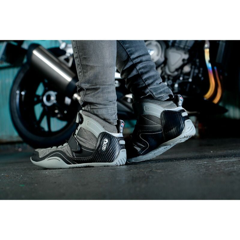 エルフシューズ EXA11 エクサ11 カラー：グレー サイズ：27.0cm elf shoes バイク EXA11-GY-270