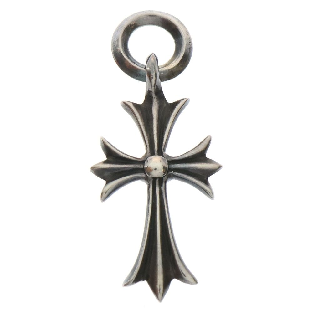 CHROME HEARTS クロムハーツ TINY CH CROSS タイニーCHクロス チャーム ネックレストップ シルバー BCA382
