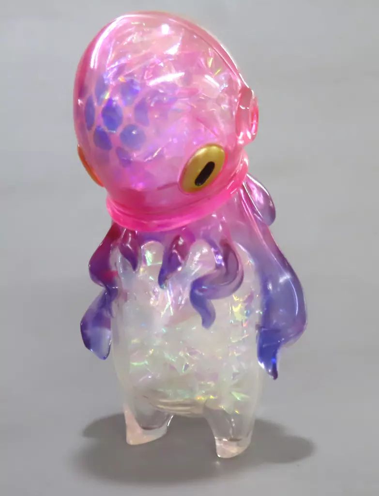 フィギュア　タコツボン(オーロラクリアレッド) ソフビ　墓場の画廊限定 中古】フィギュア タコツボン(オーロラクリアレッド) ソフビフィギュア