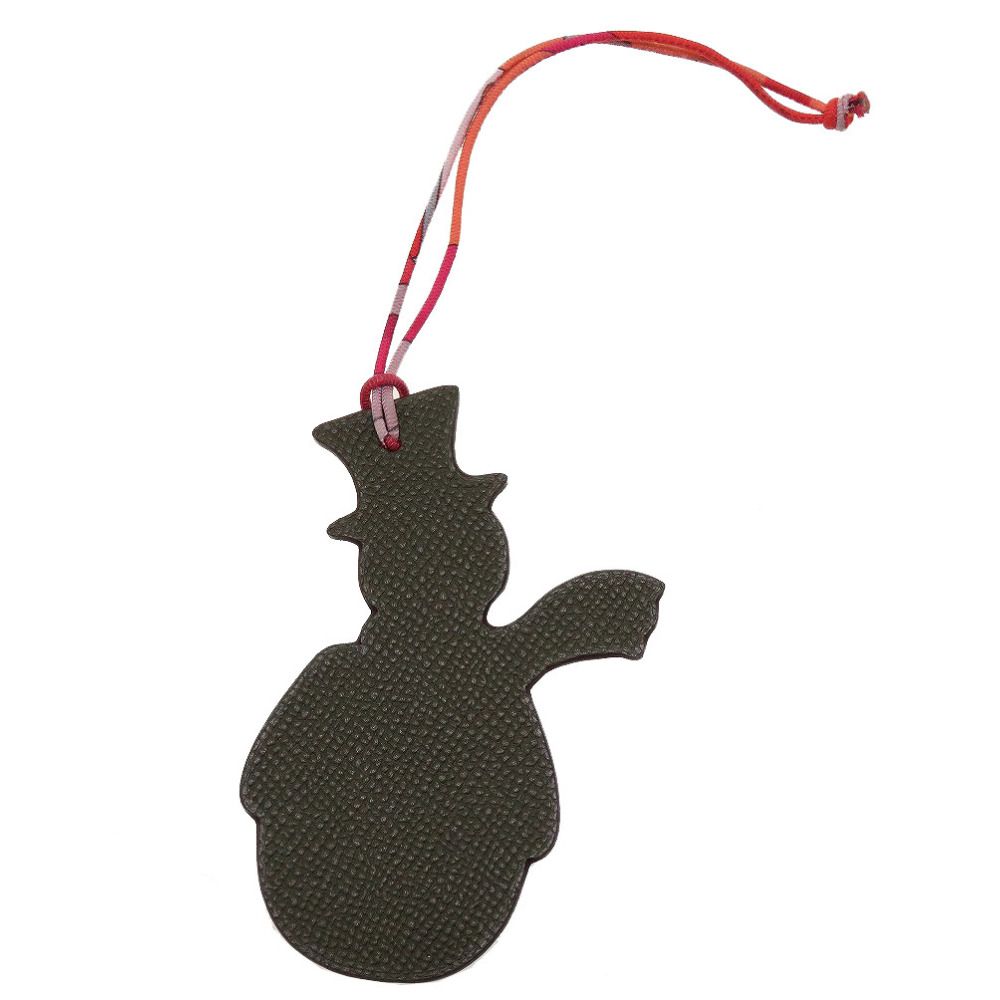 新品同様 エルメス プティアッシュ 雪だるま スノーマン エプソン トゴ