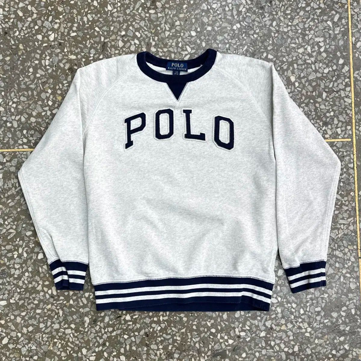 ポロ Ralph Lauren ラルフローレン リンガー スウェットシャツ L 14 ー 16