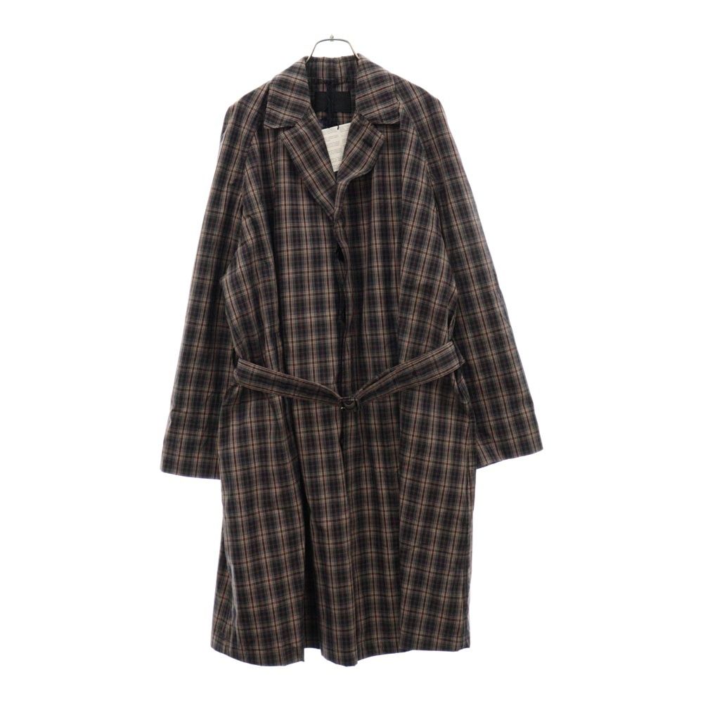 PRADA (プラダ) バック三角デザインコットンチェックコート マルチ