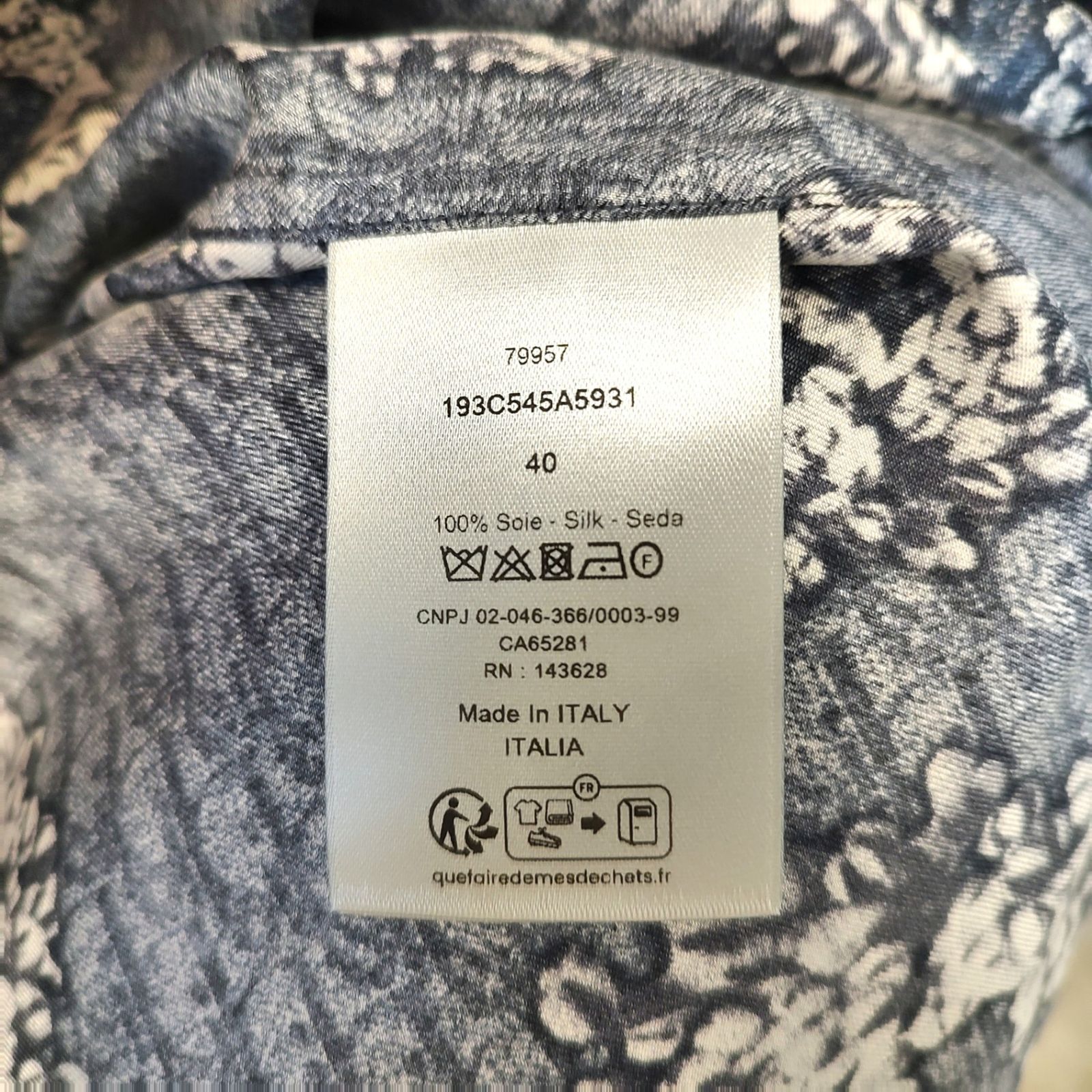 DIOR ディオール x DENIM TEARS デニムティアーズ 23AW シルクツイル