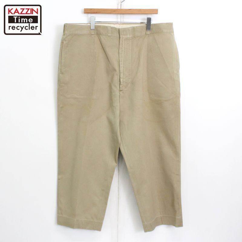 70s USA製 vintage U.S.ARMY チノ ミリタリーパンツ メンズ XLサイズ