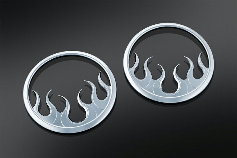 スピーカーグリル FLAME 2014〜25年FLHT FLHX