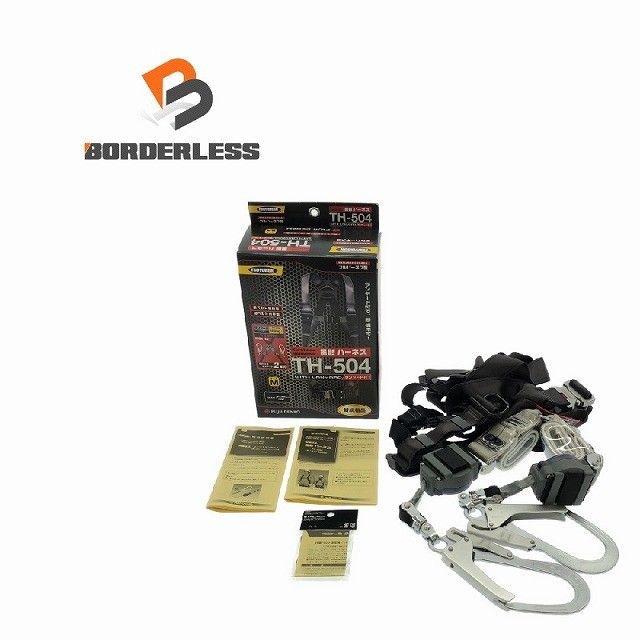 ♥品 藤井電工 ツヨロン 黒影ハーネス TH-504-2TR93SV-OT-DG-M-2R23-BX ツインランヤード付 フルハーネス 新規格適合