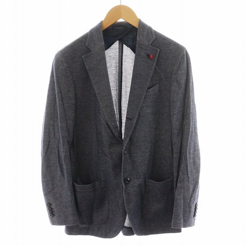 BARNEYS NEW YORK ネイビー ニットジャケット BARNEYS NEW YORK - 【美品】バーニーズニューヨーク メンズ