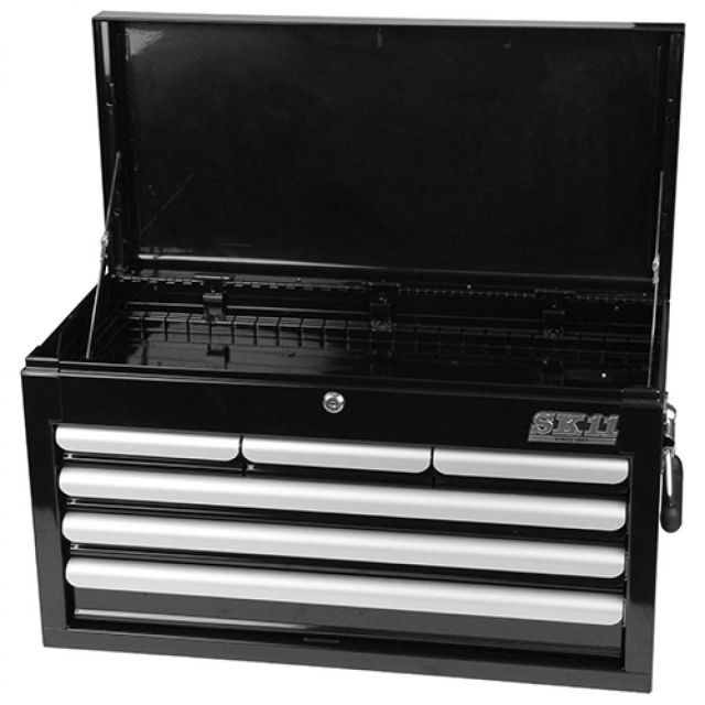 SK11 チェスト 4段6引出し ブラック SRC-4060BK 幅660×奥行307×高さ475mm 道具箱 ツールボックス 卓上 ケース 工具箱 工具収納 HRDEVELOPMENT_JP