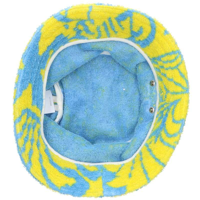 クロムハーツ HAT U CHUM FBRC クロスパッチラベル付きパイル総柄バケットハット メンズ L