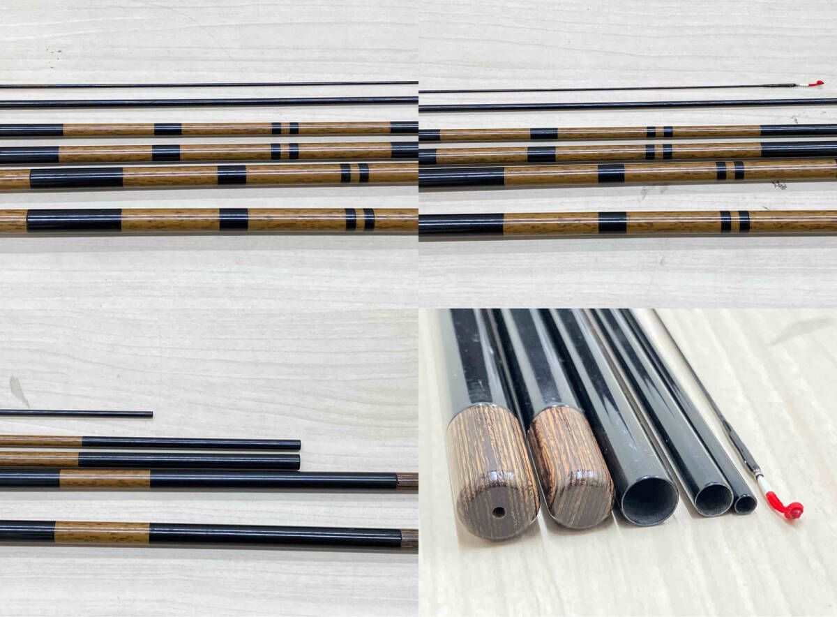 SHIMANO ヘラ竿 朱紋峰 本造り 21尺 6本継 へら竿 和