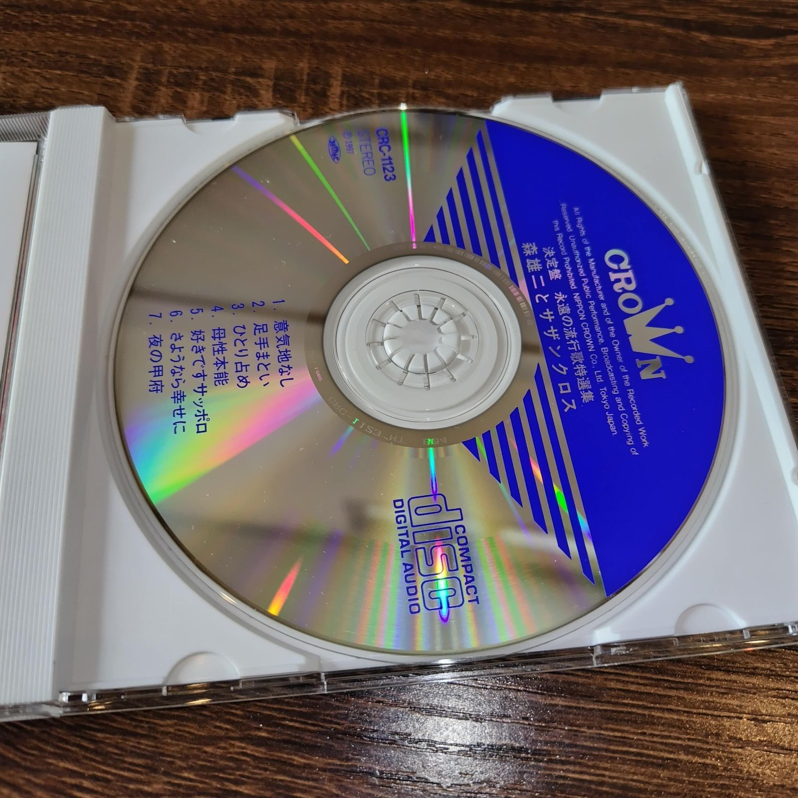 森雄二とサザンクロス 決定盤 永遠の流行歌特選集 7曲入り中古CD