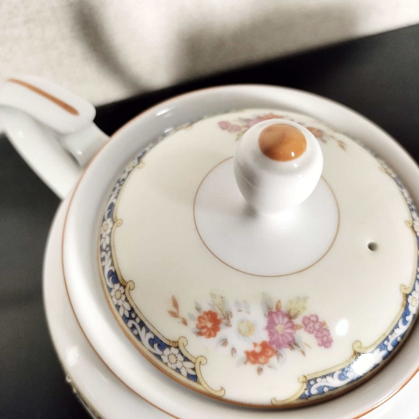 希少 オールドノリタケ ひまわり ポット 希少 オールドノリタケ