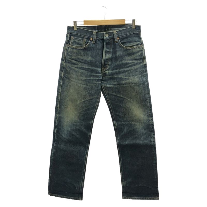 【中古】IRON HEART 21oz 634 インディゴ w32 ※裾上げ品、色落ち、スレあり[24]