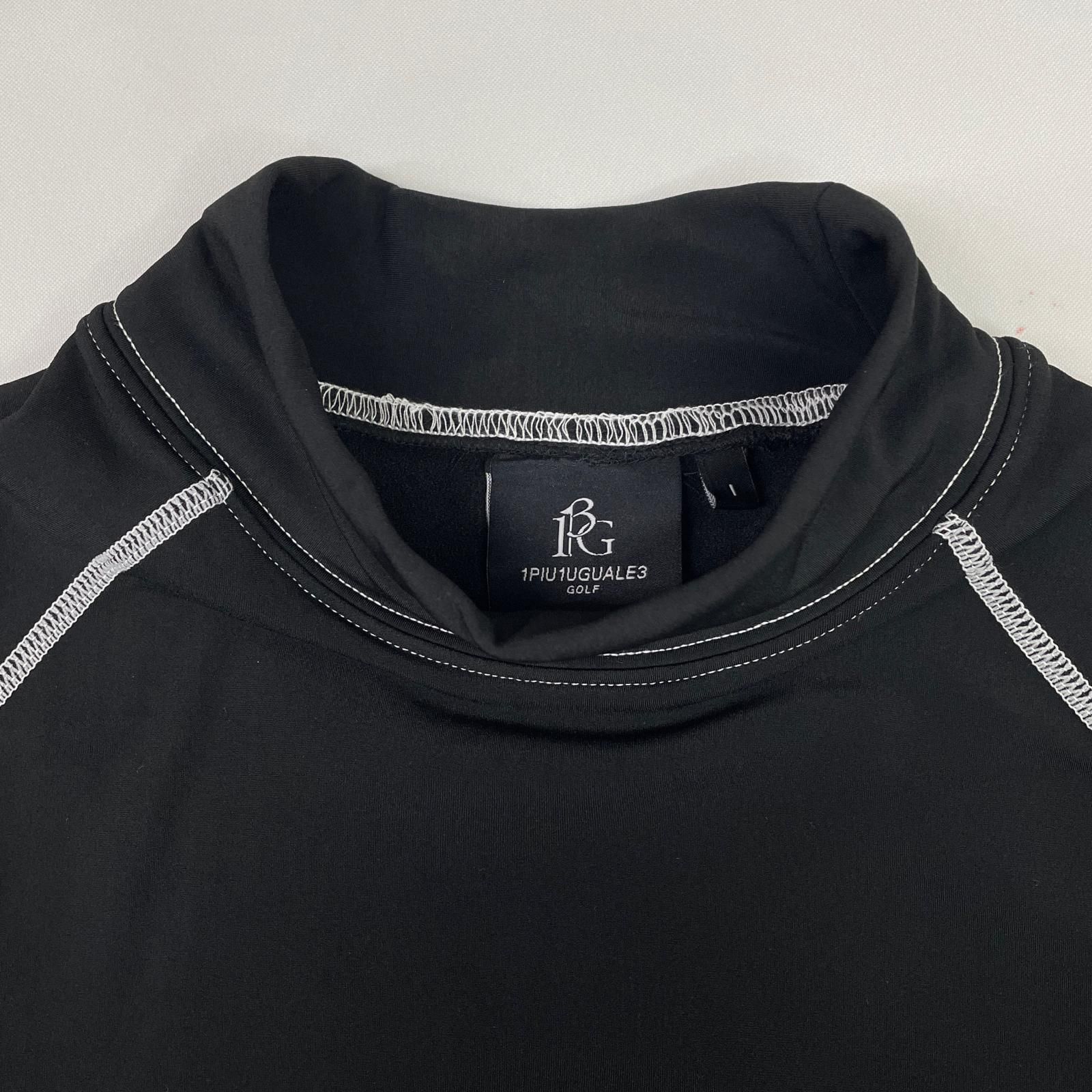 限定アイテム入荷。 レディース ウノピュウノウグァーレトレ 1piu1uguale3 インナー 1 S ブラック 長袖 ロゴプリント