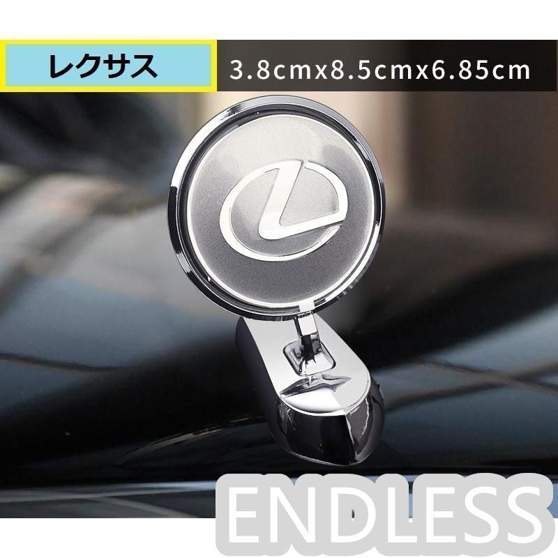 【新品未使用】レクサス LEXUS車ボンネットマーク フロントエンブレム ウ ボンネット ウイングマーク 立体3D 金属製オーナ