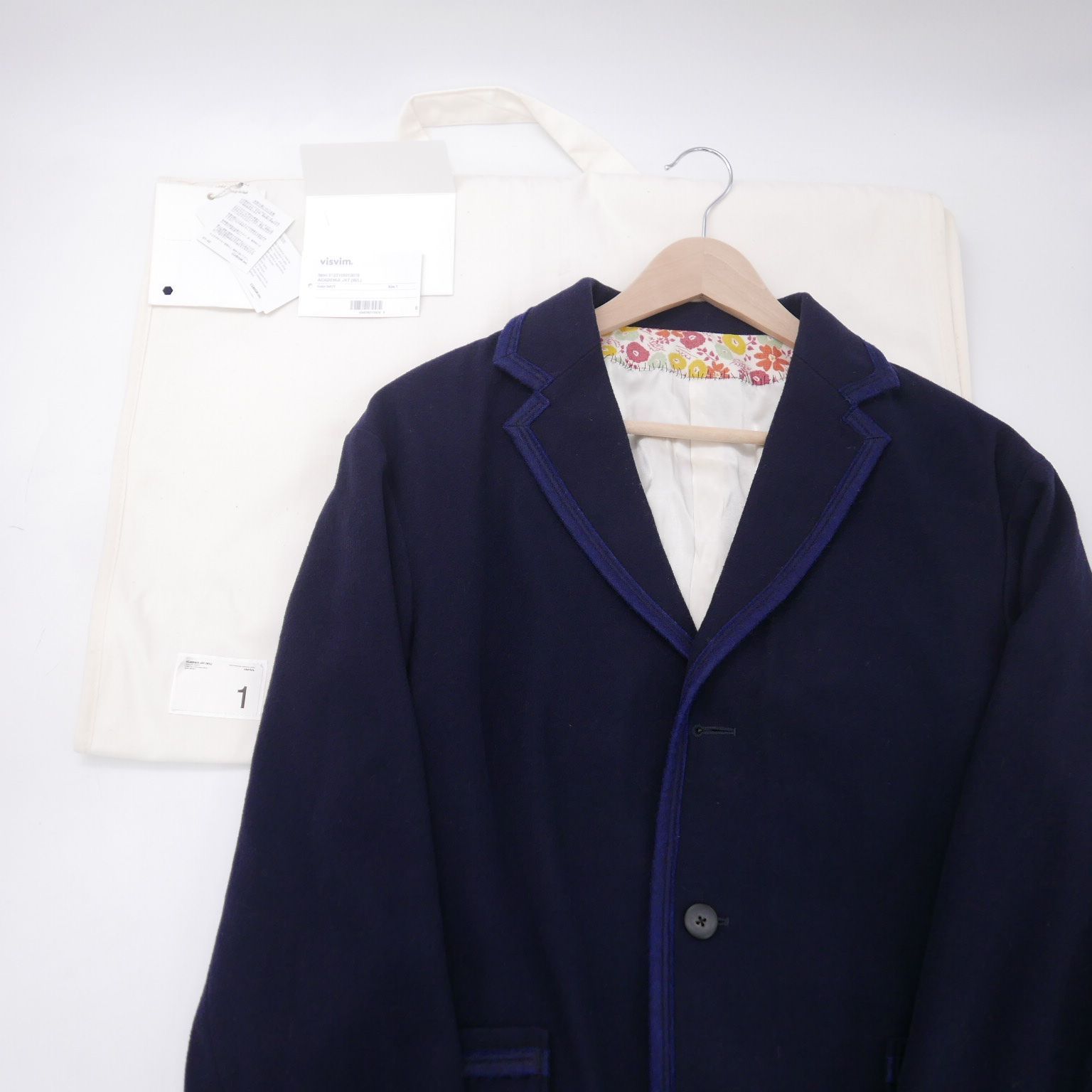 23SS visvim ビズビム ACADEMIA JKT (W/L) メンズ ウール パイピング 