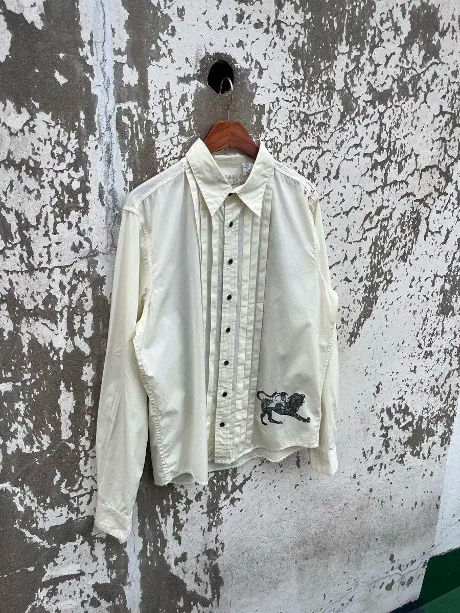 Parasuco バックプリント 白 シャツ